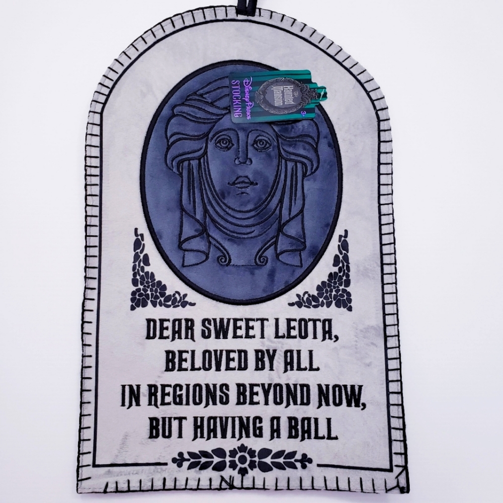 DisneyParks Haunted Mansion Madame Leota Tombstone Christmas Stocking NWT